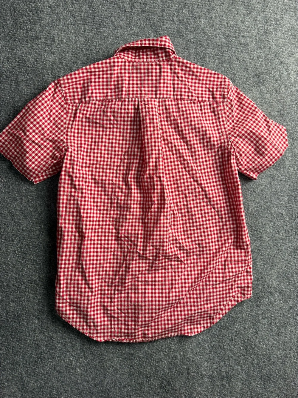 Ralph Lauren Kids Small (8) Red Gingham Short-Sleeve Button-Down Shirt